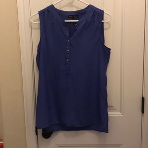 Blue/purple sleeveless blouse